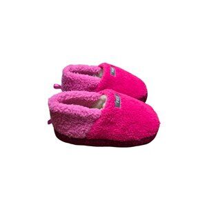 NWT Figs Unisex High Pile Slippers XS Pink & Magenta Cozy Indoor Shoes